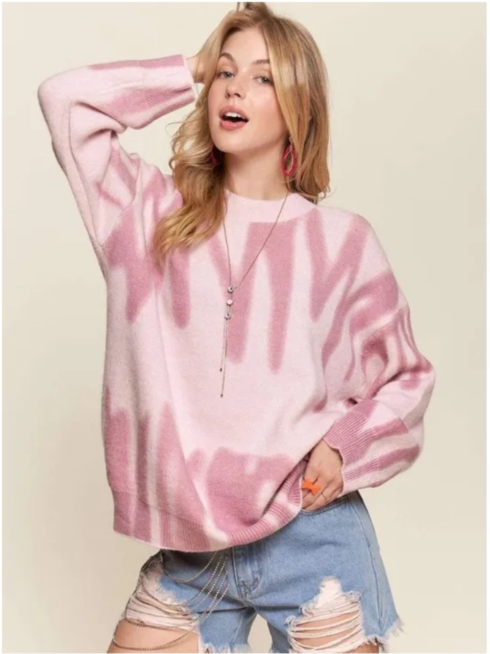 (A24) NIP Adora Graffiti Sweater